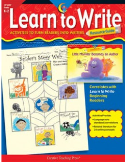 Learn To Write Activities To Turn Readers Into Writers Resource Guide