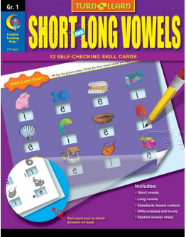 Turn & Learn: Short And Long Vowels Gr-1