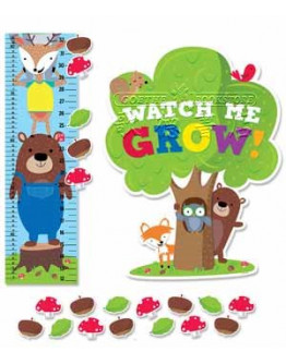 Woodland Friends Growth Chart Mini Bulletin Board Set