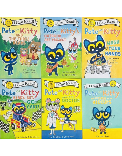 I CAN READ PETE THE KITTY 6 Books Set (平裝)